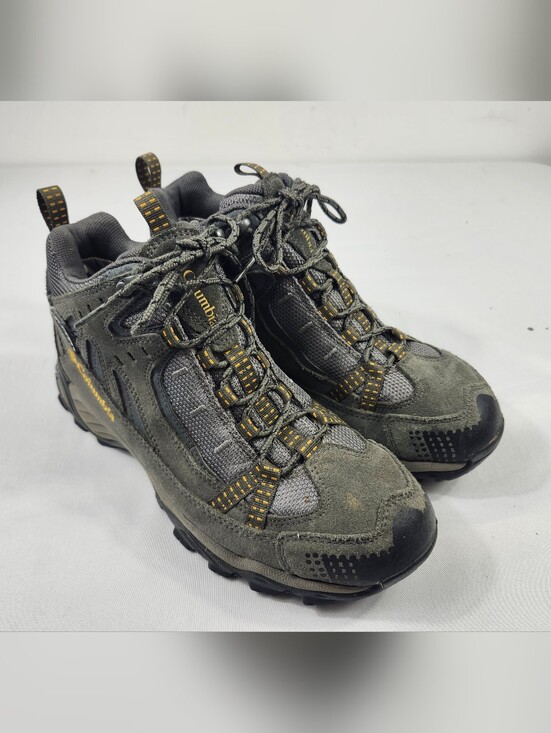 Columbia Other - Columbia Men's 7.5 M Gray and Yellow Hiking Boots